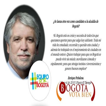 CANDIDATOS ALCALDÍA DE BOGOTÁ