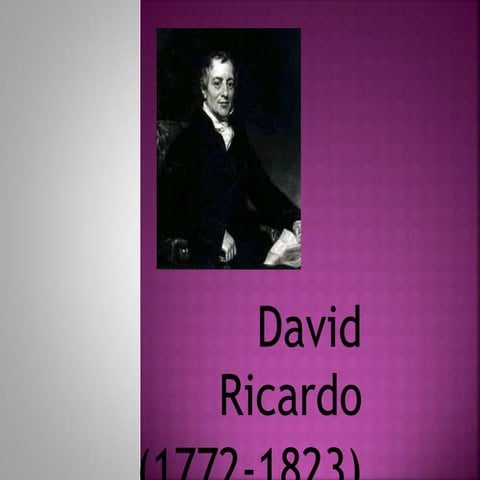 david ricardo theory of rent by karampreet | PPTX