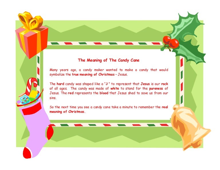 Meaning Of The Candy Cane Bookmarks - 10 Pack With Christmas Poem (6x2 Inch Glossy)