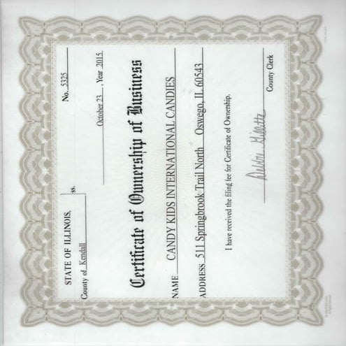 Candy Kids International Candies Certification | PDF