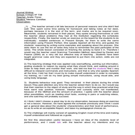 TPD II 2016 Journal Writing - Canellas