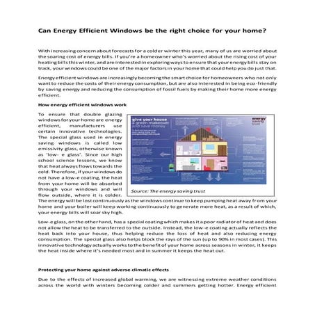 Can energy efficient windows be right for your home? | DOCX