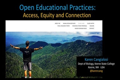 Open Educational Practices, Access, Equity and Connection