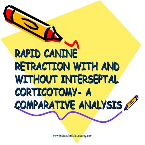 Canine rapid retraction - comp analysis