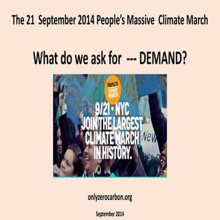 NYC Climate March Demands