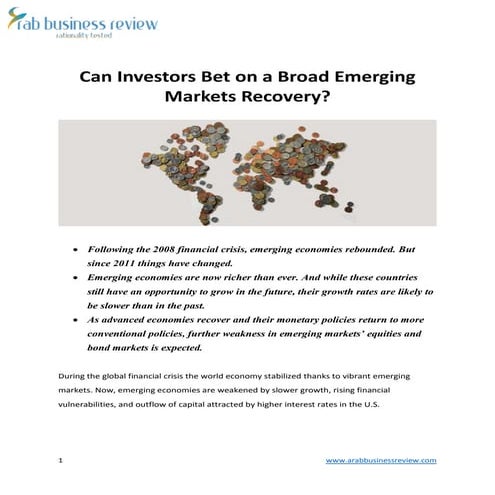 Can investors bet on a broad emerging markets recovery