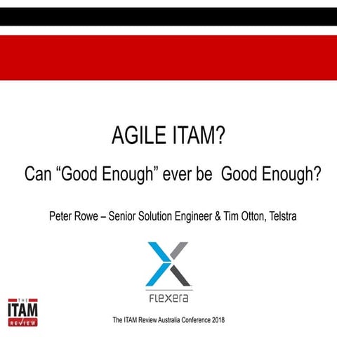 Australia Conference 2018_Can itam be agile?