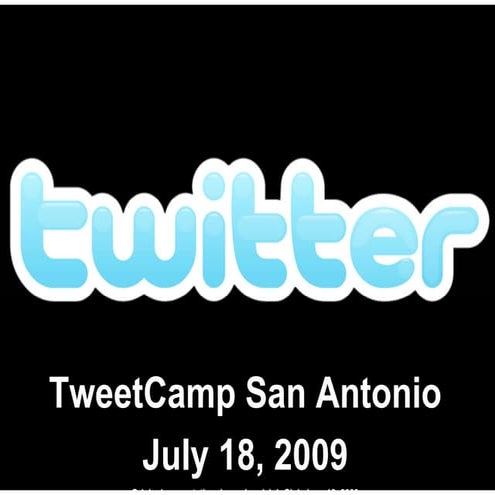 Can I Use Twitter to Help My Career - TweetCamp San Antonio