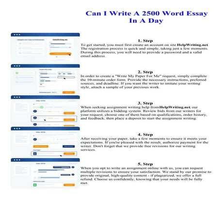 Can I Write A 2500 Word Essay In A Day