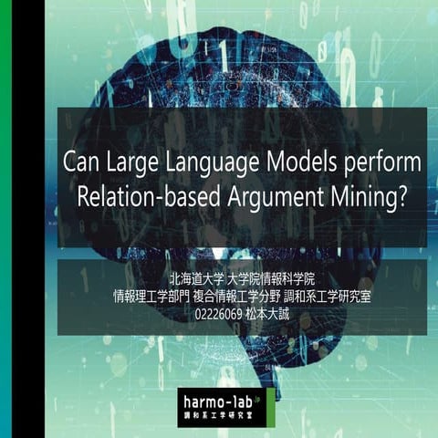 Can Large Language Models perform Relation-based Argument Mining?