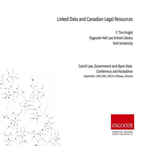 Linked Data and Canadian Legal Resources