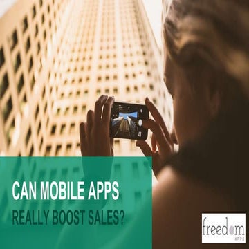 Can Mobile Apps Really Boost Sales?