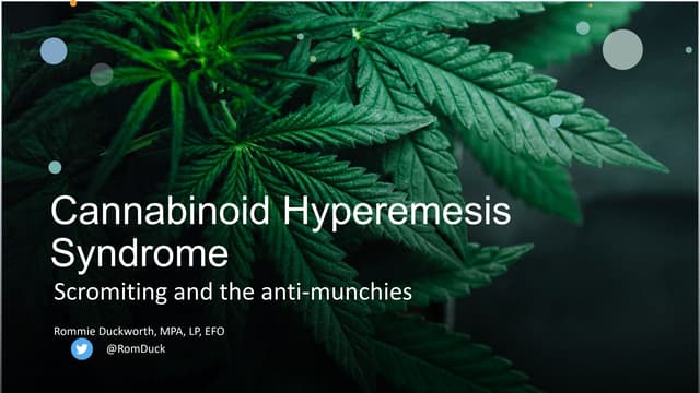 Cannabinoid Hyperemesis Syndrome.pptx