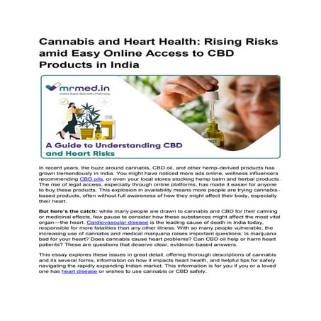 A Guide to Understanding CBD and Heart Risks | PDF