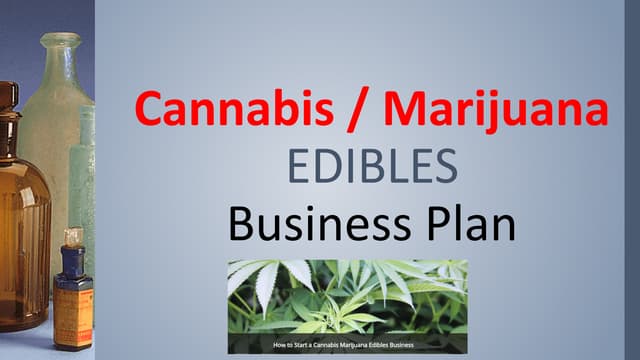 Cannabis marijuana edibles business...
