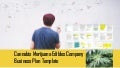 Cannabis marijuana edibles company business plan template
