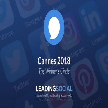 Cannes 2018 "The Winner's Circle"