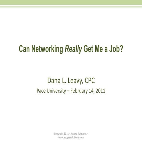 Can Networking Really Get Me A Job?