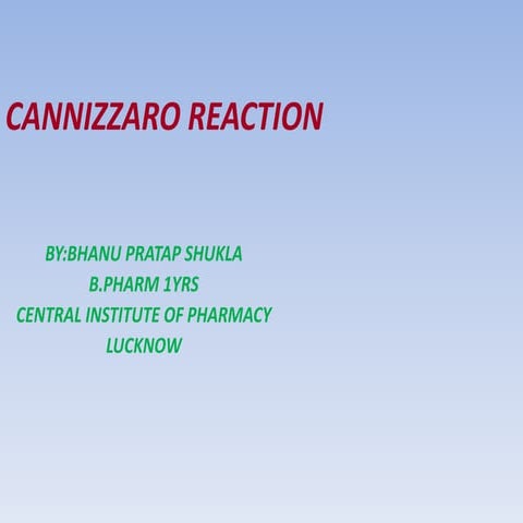 Cannizzaro reaction
