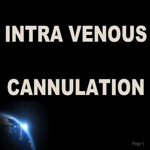 Peripheral Venous Cannulation