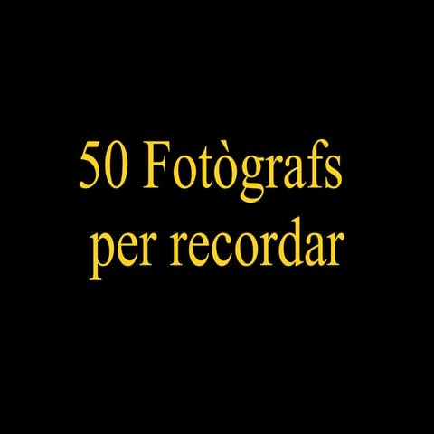 Cano miquel 50fotografs