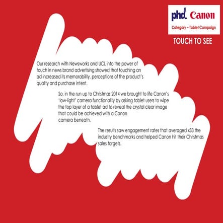 Canon - Touch to See