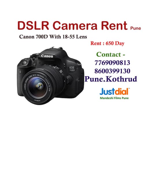 dslr rent camera