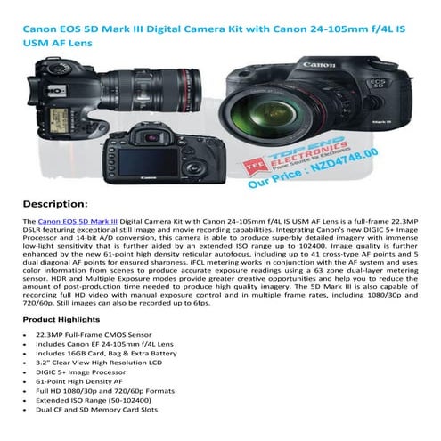 Canon eos 5 d mark iii