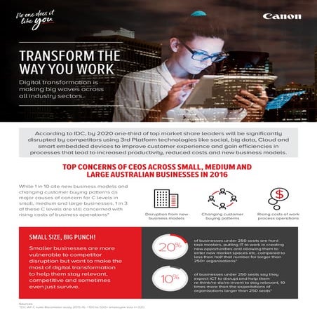 Canon Digital Transformation flyer