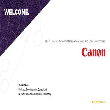 Learn How to Efficiently Manage Your Print and Scan Environment - Canon