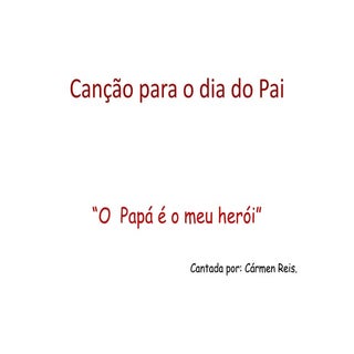 Canção para o dia do pai