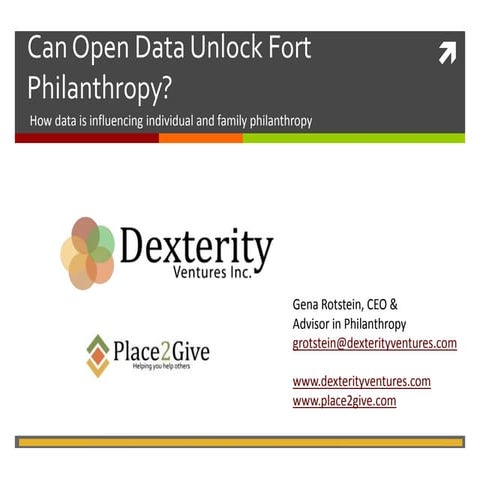 Can Open Data Unlock Fort Philanthropy?