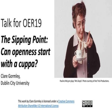 The Sipping Point: Can openness start with a cuppa?