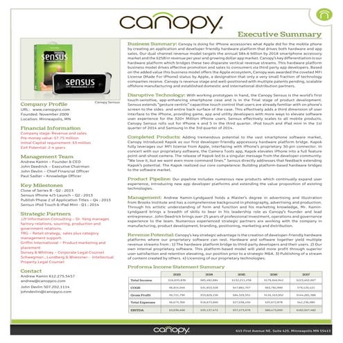 Canopy - Corporate Profile