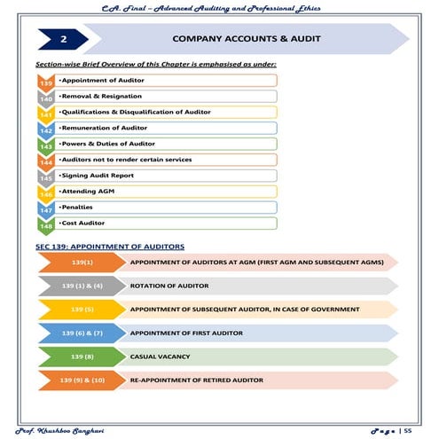 CA NOTES ON COMPNAY ACCOUNTS AND AUDITS | PDF
