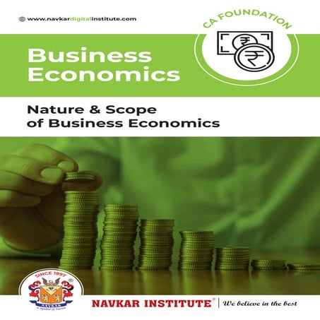 CA NOTES ON NATURE AND SCOPE OF BUSINESS ECONOMICS