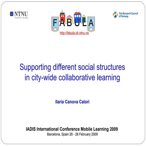 Canova Iadis Mobile Learning 2009