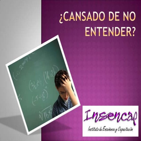 Cansado de no entender