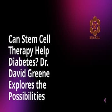 The Future of Back Pain Relief: Stem Cell Therapy | Dr. David Greene ...