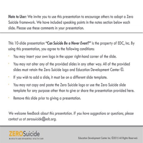 Can Suicide Be a Never Event PowerPoint Presentation.pptx