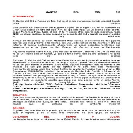 Cantar del mio cid 16