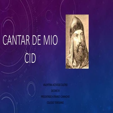 Cantar de mio cid