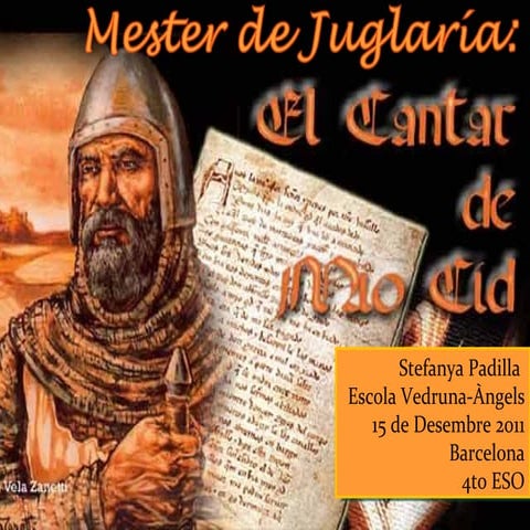 Mester de Juglaría - Cantar de Mio Cid