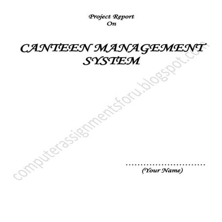 CANTEEN MANAGEMENT SYSTEM IN PYTHON