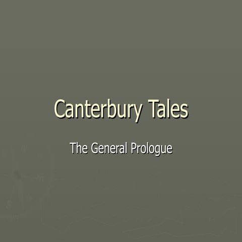 Canterbury tales | PPT