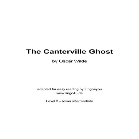Canterville ghost easy