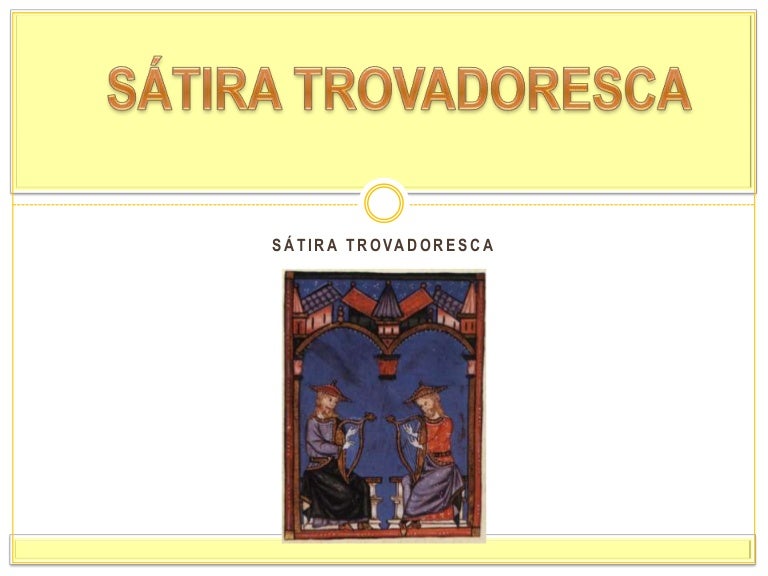 Cantigas De Escárnio E Maldizer Exemplos