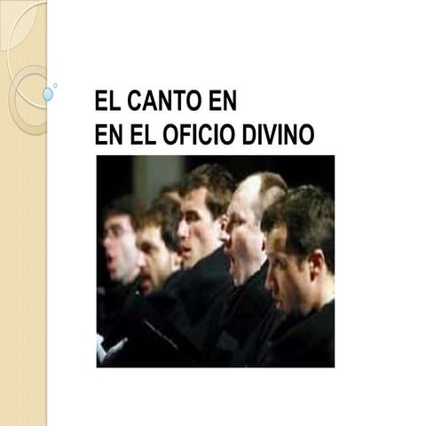 El canto en la Litúrgia de las Horas