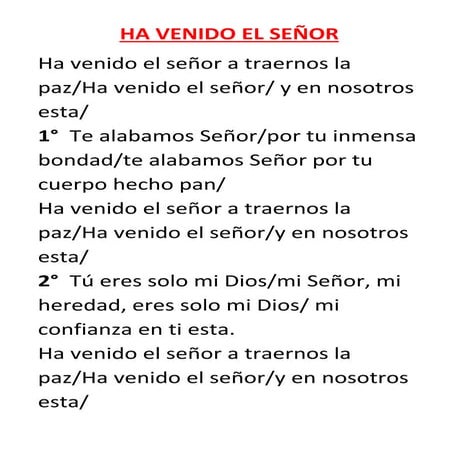 Cantos religiosos