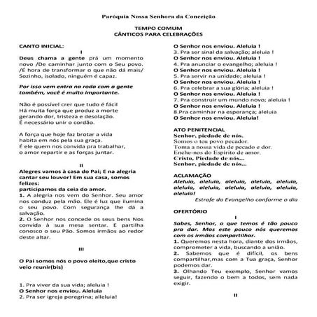 CANTOS TEMPO COMUM doc.pdf
